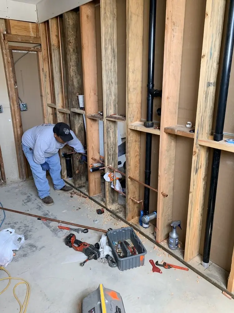 Commercial rough-in plumbing for Water Heater Replacement in San Antonio